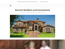 Tablet Screenshot of kemickbuilders.com